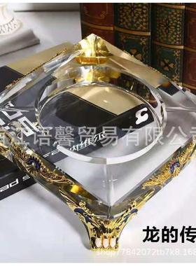 高档水晶烟件灰缸家居客厅摆设别ZXC墅公酒店酒寓吧专摆用
