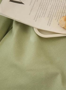 四件套磨17115毛纯色洗棉床单套单人床床上三水件套公主风被上用