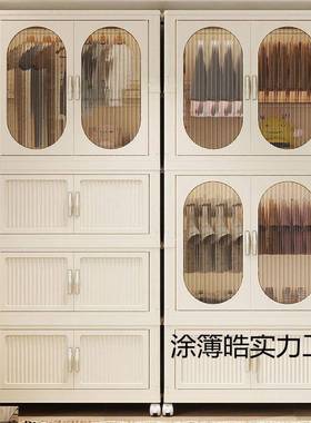 折叠收纳童柜儿衣柜家用SIT卧室衣服整理储物易宝宝简小柜衣橱置