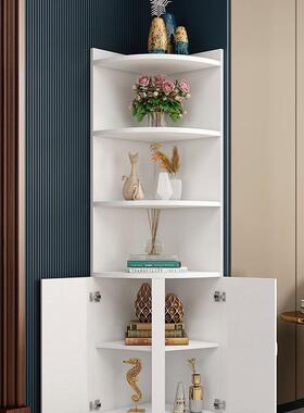 转角墙角柜柜三柜拐角角落置物架CHD客厅卧室厨房门口墙边圆弧边