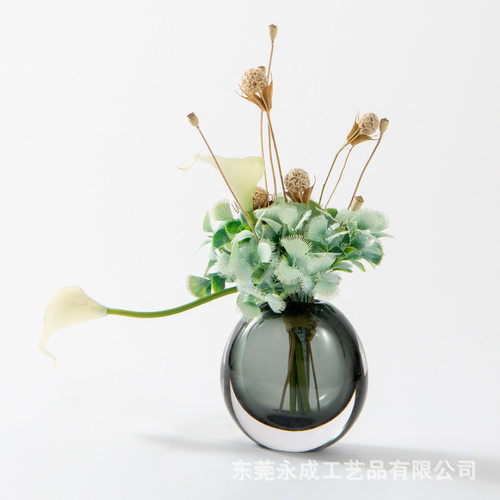 中式仿真花酒店前台会议室茶几样板间小摆件