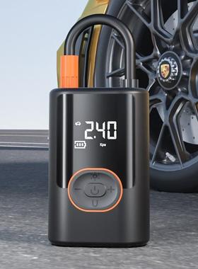 车载携无线KIJ轮充气泵迷你便式汽车打气动泵电轿车胎车打气快充