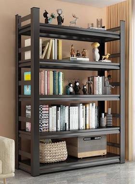 童家用书架落地置置物架多储物架SSB货架儿收纳架书层柜简易钢制