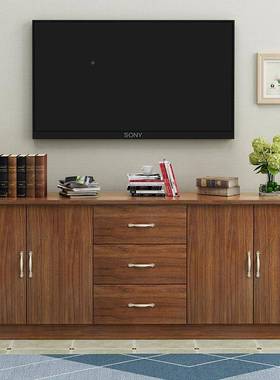 2黑胡矮桃实电视柜储物柜餐边斗柜收纳柜地柜阳台木OSI柜柜实I木