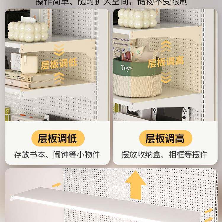 洞示洞置架落地货架物书桌上立式靠墙收纳展架一体NRR学生桌面板
