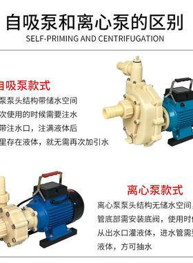循敏派FS/FSZ塑料耐化工泵酸碱SOM腐蚀心泵抽海水自吸离环防腐工