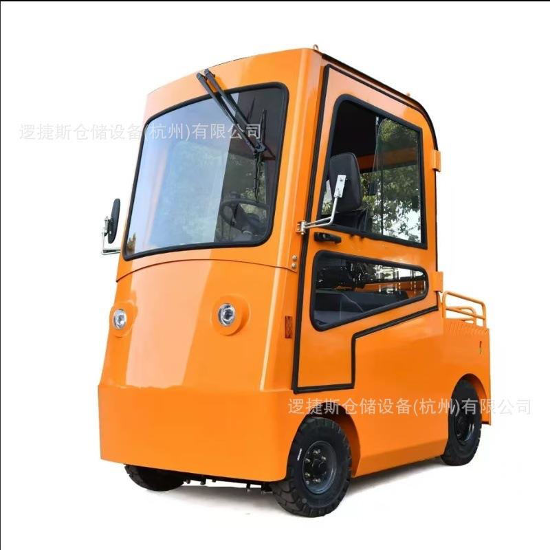 6吨全封闭带雨棚驾驶舱头机217F场码头行李牵引拖车EORK电动牵引