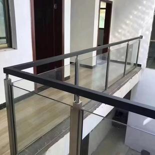 不锈钢台栏杆扶手立柱璃玻楼梯方管立柱阳家用工VOZ程立柱玻璃