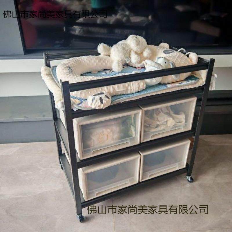 婴儿床尿布台物架置洗澡按摩多儿功能换衣童台可移FMW动婴儿护理