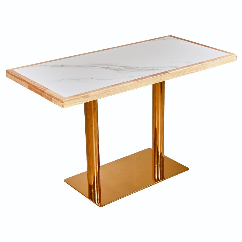 现代简约实木岩板火锅烧烤饭店奶茶店食堂咖啡厅串串面馆桌椅商用