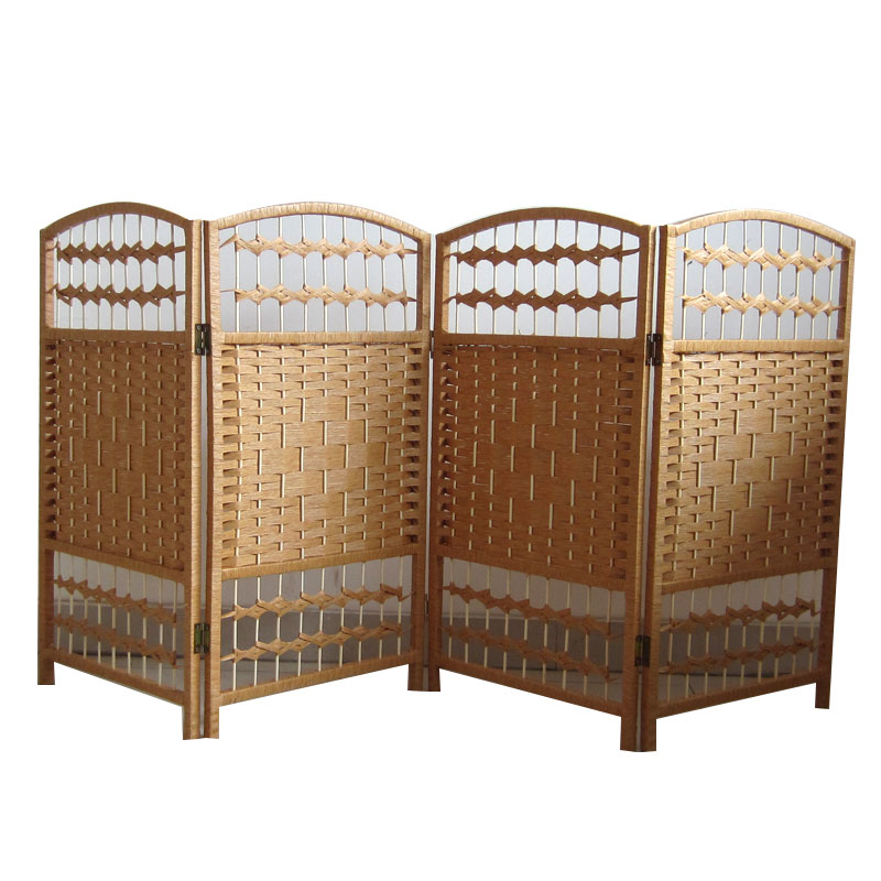 环保草编幼儿园屏风隔断 儿童屏风可折叠 游戏区区域小屏风可移动
