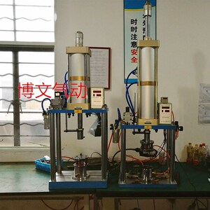 三吨四柱气动压机 气动增压机 3T 3000KG气动压床