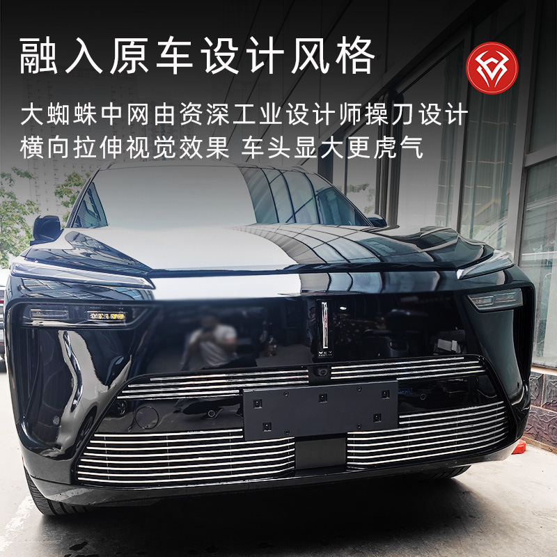 长城魏牌蓝山防虫网前脸中网魏派蓝山专用改装装饰条汽车用品配件
