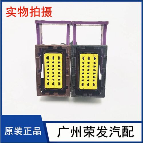 南岳单体泵ECU1800灰E插头。南岳电脑版插头灰色24针