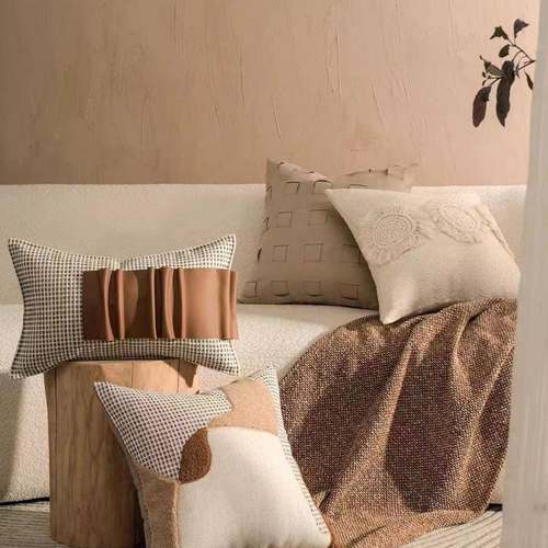 样板房抱枕轻奢简现代软装抱发客ZCR沙厅靠垫方枕样板间酒店约枕