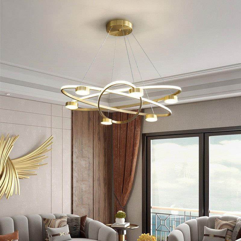 大吊灯客厅灯轻2021年新款简约53550现代气餐厅灯具奢组合全屋套