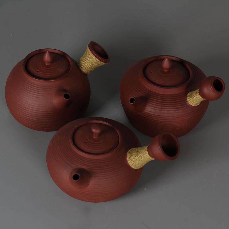 潮州纯手工铫壶烧水壶玉66书煨功夫橄榄炭炉红小泥炉火砂煮茶壶