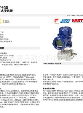 国wi求kaDP德T-10DZIJPT-20差压式变送器满量足各种工业测需威卡