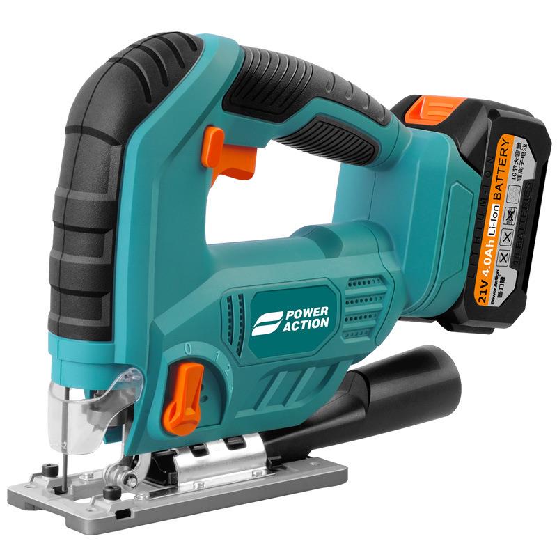 锂电曲21V锂电线充电式锯电用木家工电锯手持木板线动锯小型切割