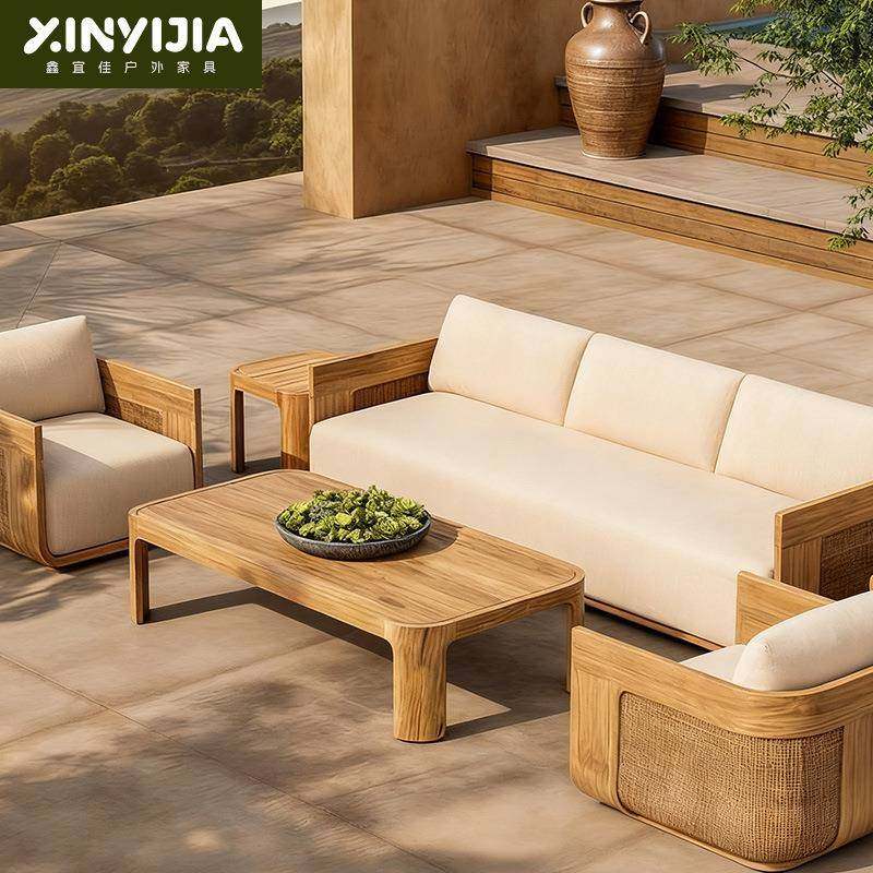 户外木沙发庭院酒店别墅家具防水防晒室外柚藤编闲沙发HAJ休茶几,鲜花速递/花卉仿真/绿植园艺,其它园艺用品,淘宝优惠券,粉丝福利购,淘宝优惠卷