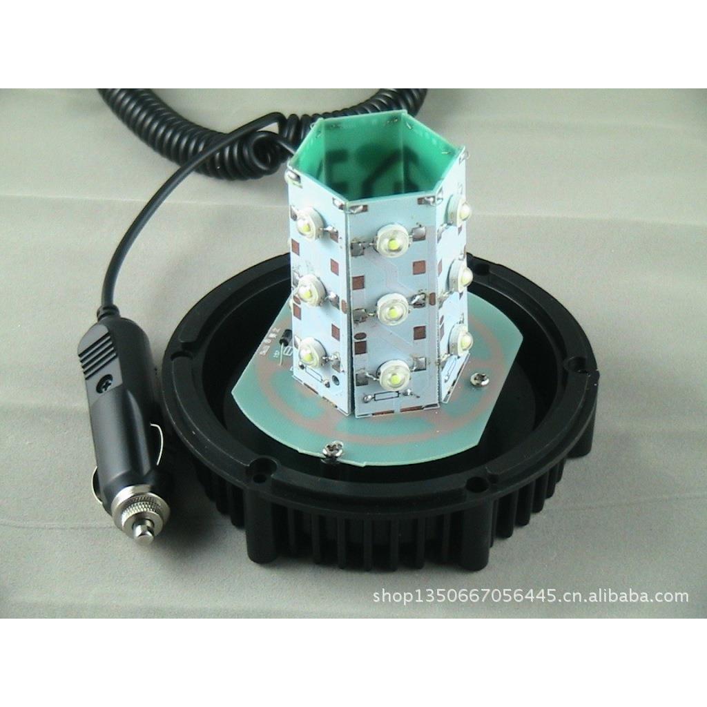 高亮吸顶圆形4v2led校车警示灯程车1黄色爆工SK-LED33闪灯岗亭爆