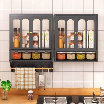 调厨房调料置柜物架多层EAD挂墙调料架子调料品料油盐酱醋收纳防