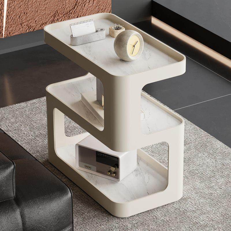 现代带轮02可客移动板沙岩发边几柜家用厅简约铁艺茶几边小桌子轻