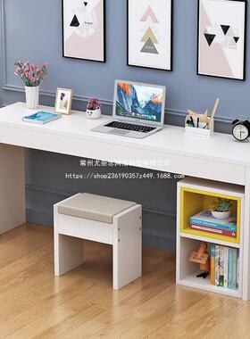书柜电脑书床桌桌一体桌办公卧室简易书桌学习写OSV字桌桌子长条