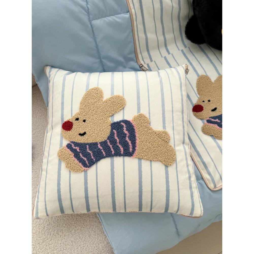 2024款F976896M新毛巾绣抱枕被用折叠靠两枕车载公室午睡枕头毯子