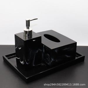 样板棉房生浴977室用品装摆件卫间乳液分装瓶签套盒纸巾盒欧式套