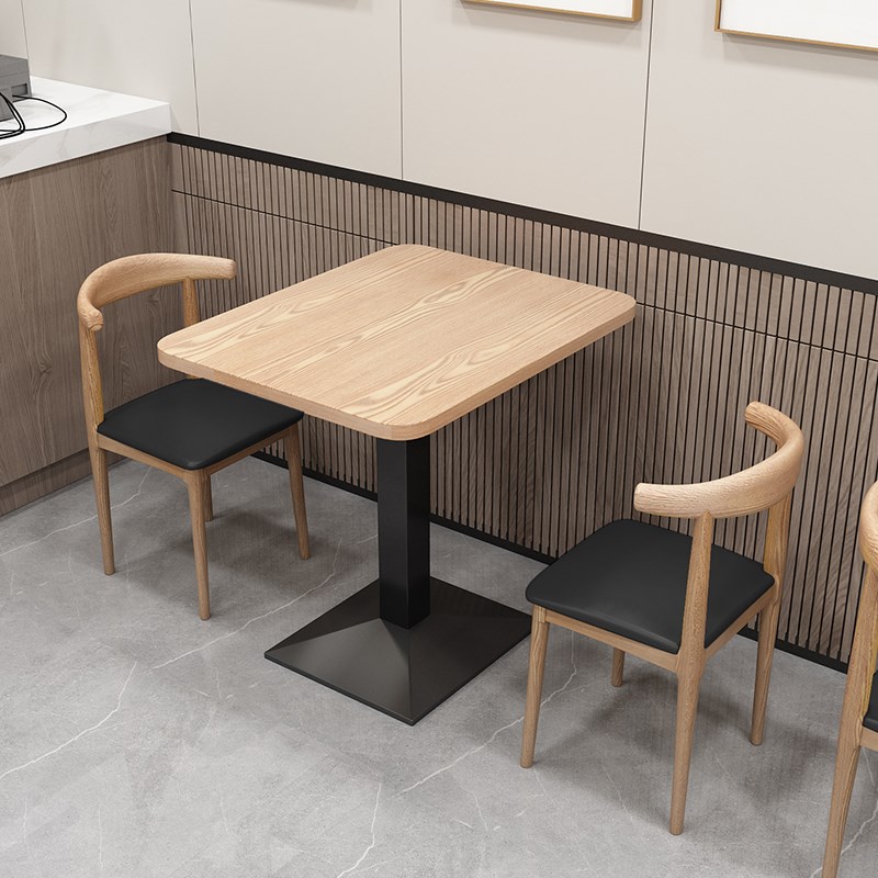 桌子餐饮商用奶茶汉堡店桌椅套装快餐店面馆出租房家用小户型饭桌