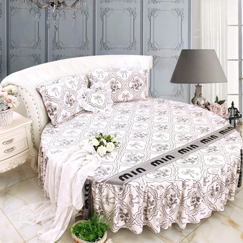 特惠冬季保暖单件水晶绒毛绒卡通纯色床裙床单单件圆床裙圆床罩2m,床上用品,床裙,淘宝优惠券,粉丝福利购,淘宝优惠卷