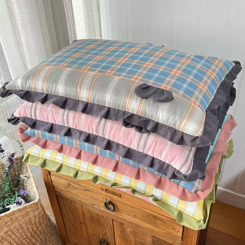 全荞麦壳枕头单人宿舍枕芯带枕套护颈椎荞麦皮硬枕大人助睡眠男女