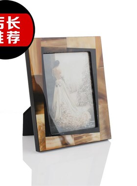 仿牛骨相N框6寸7寸样板间装饰画框家具饰品电视柜桌面饰品摆件