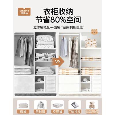 真空收纳袋压缩袋行被子衣服专用SIR羽绒服棉被衣物整李抽气箱泵