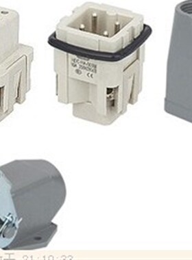 矩形插头座 重载连接器 HA-003-1 4芯