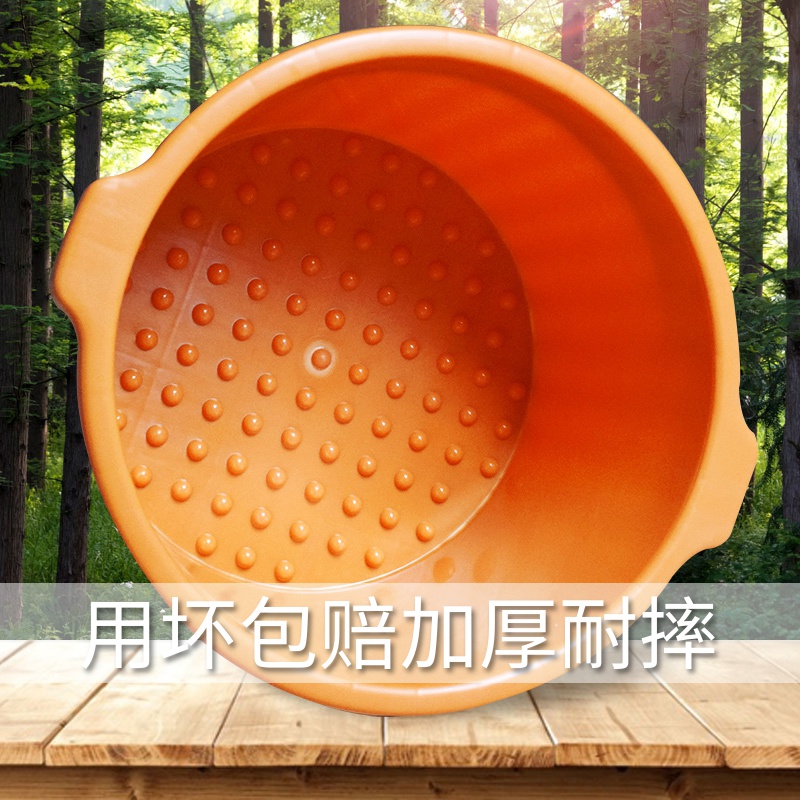 牛津泡脚桶加厚加深塑料家用足浴桶保温手提泡脚盆洗脚盆足浴盆
