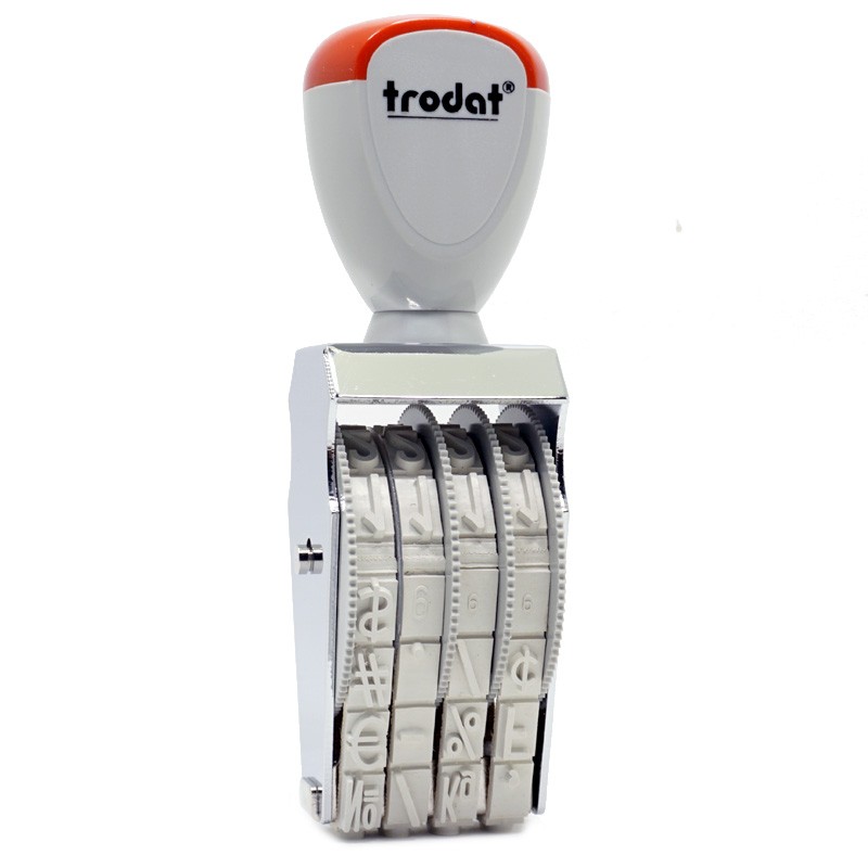 价签印章0-9可调数字印章位超市标签价格印章9mm中号滚轮编号章