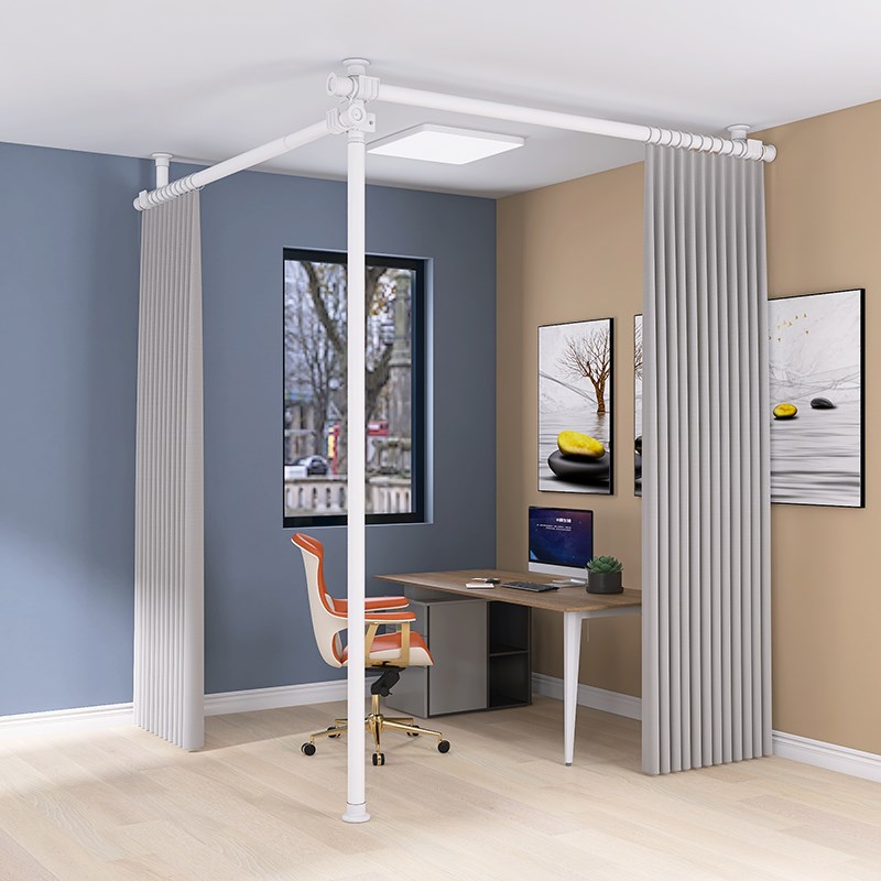 免打孔伸缩杆顶天立地杆支撑杆隔断杆落地窗帘支架杆子隔断帘架子