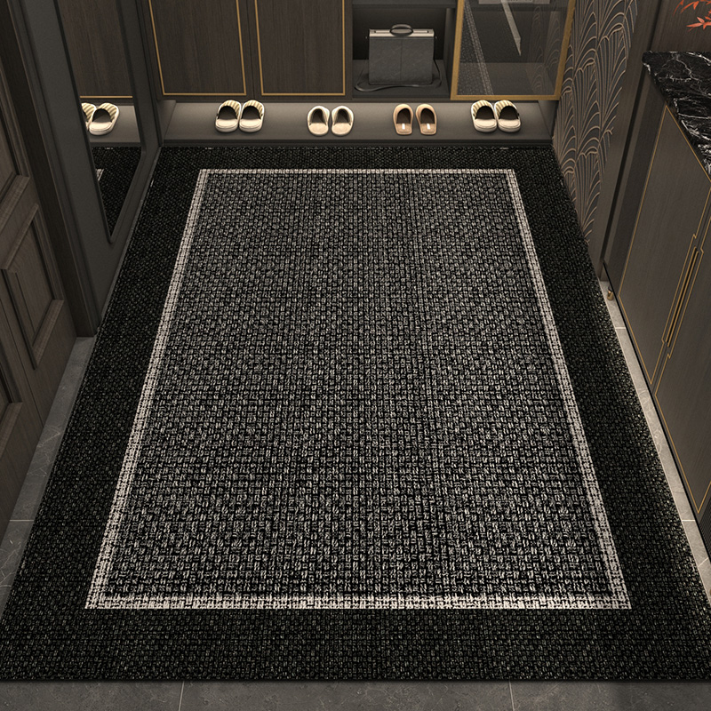 入户门地垫2024新款比利时绒防滑地毯耐脏可裁剪门口玄关进门地垫