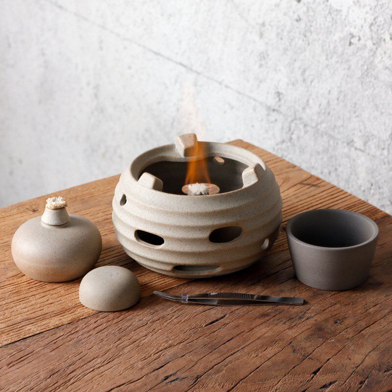 酒精炉煮茶器古风茶炉温茶炉子围炉煮茶罐罐烤奶专用炉酒精灯陶炉