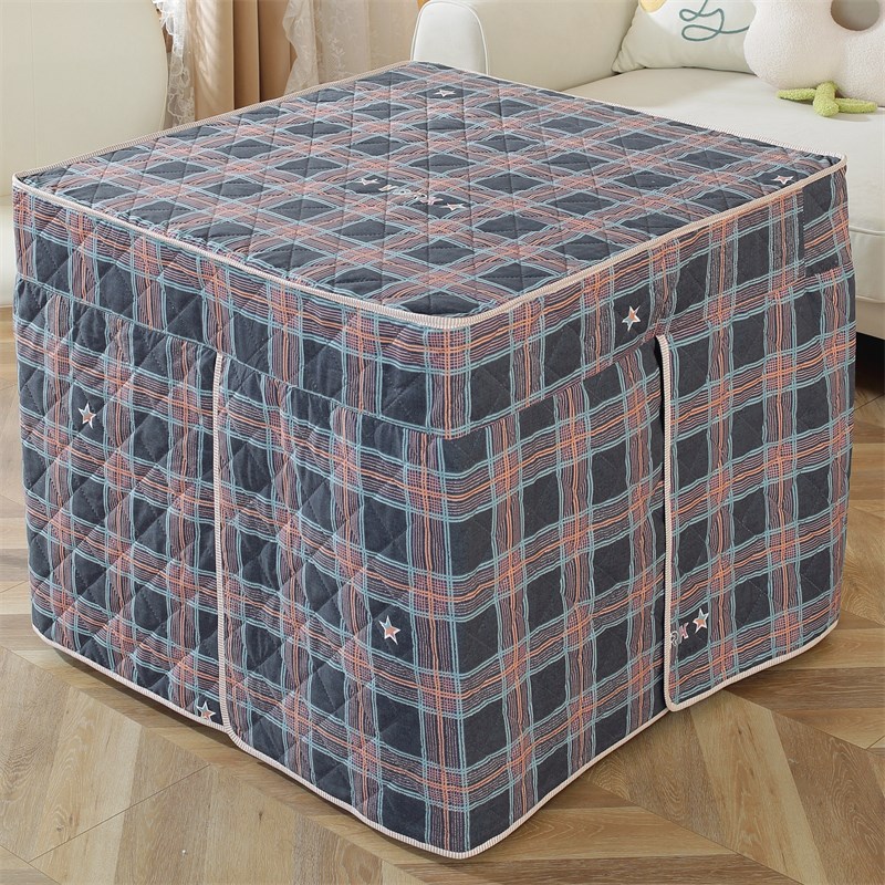 冬季烤火桌罩加厚电炉罩新款正方形电暖桌烤火罩烤火炉罩子桌布