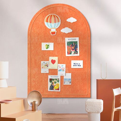 毛毡墙贴自粘卧室客厅照片墙温馨背景墙面装饰壁饰拱形3d立体墙贴