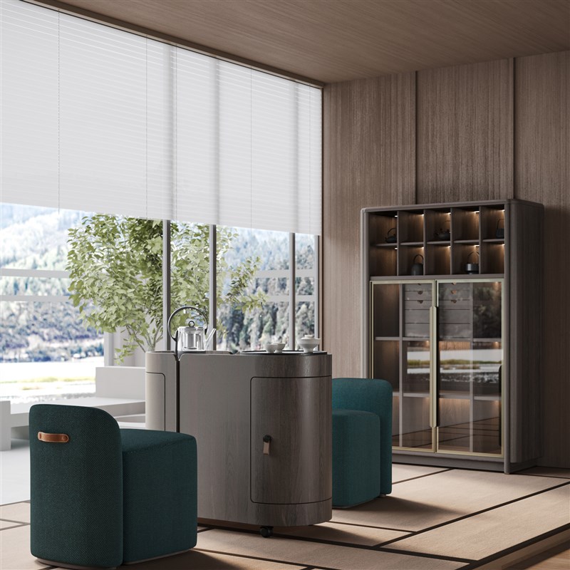 移动阳台茶桌简约旋转茶盘大理石烧水一体实木现代家用沙发边茶几