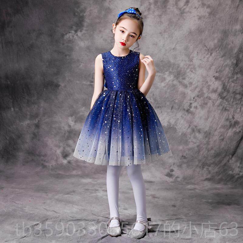 正品六一儿演服幼儿演出舞表蓬蓬纱裙小主持人礼服童大蹈合唱朗诵