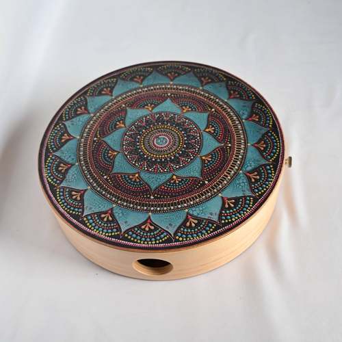 高档迷你圆鼓手便携手鼓旅行箱卡宏小鼓鼓专业演出旅行练习双面拍