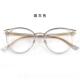 高档防蓝防辐射光近视眼镜女复古明眼透镜韩框版 平光素颜大框眼睛