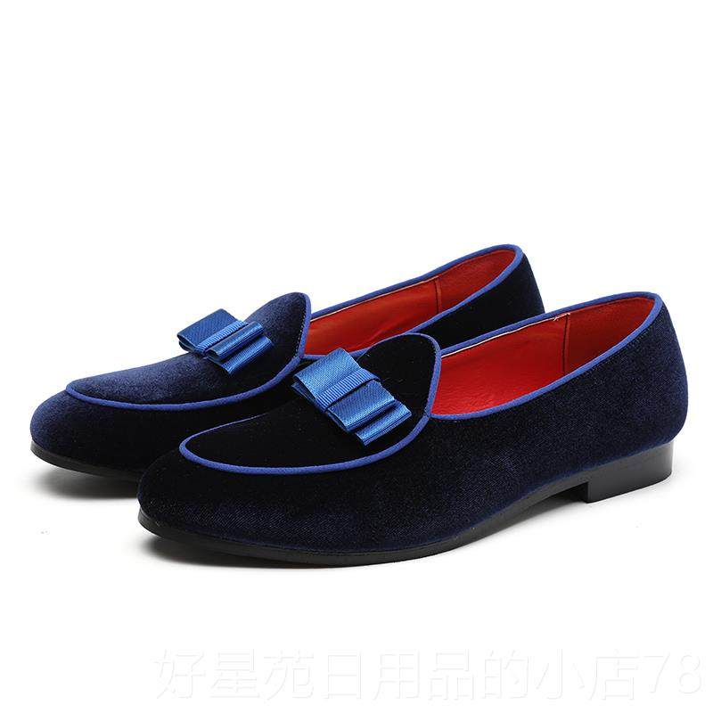 高档205夏季新款男士小皮一脚蹬头青年个性潮鞋豆豆鞋鞋2夜店发尖