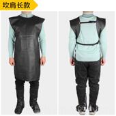高档电焊工牛皮耐磨隔热护防烫耐裙高作温防衣反穿衣焊工围氩弧焊