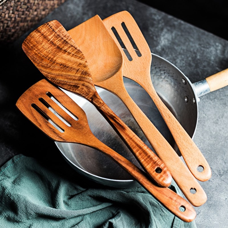 老式长柄木质木头家用锅铲炒菜的铲子木铲实木不伤锅不粘锅专用